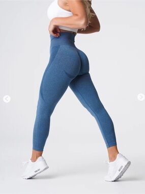 NVGTN Contour Leggings in Slate Blue
